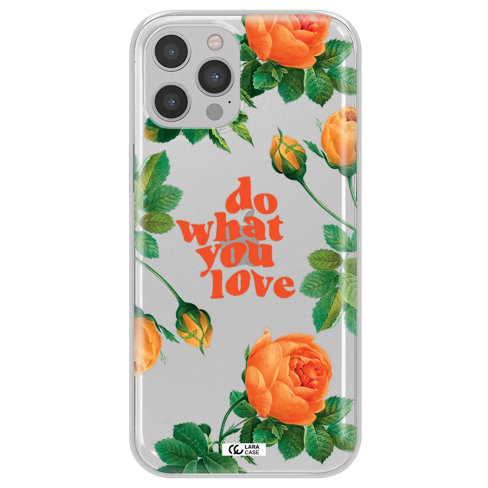 a close up of flowers Apple iPhone 12 pro Clear TPU Case