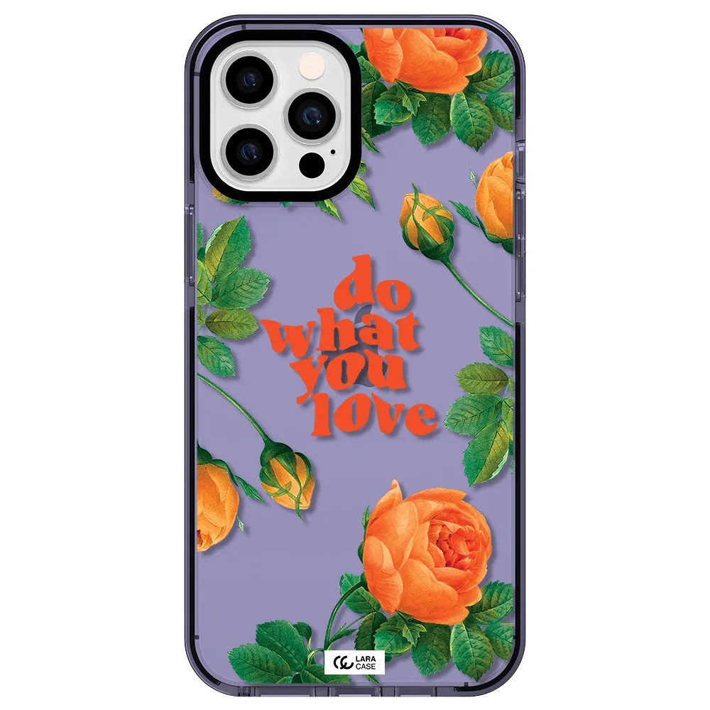a close up of flowers Apple iPhone 12 pro max impact Lilac Case