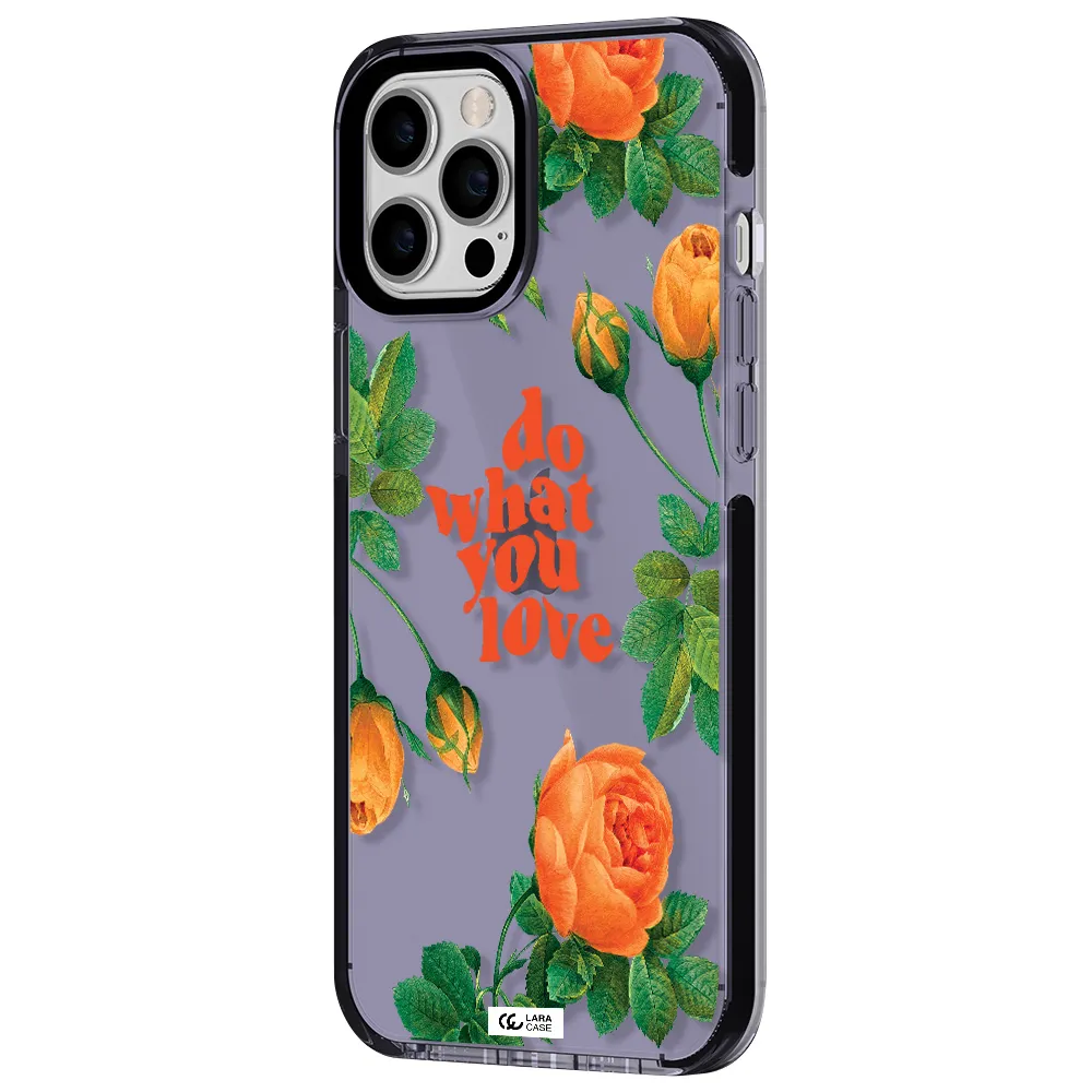 a close up of flowers Apple iPhone 12 pro max impact Lilac Case