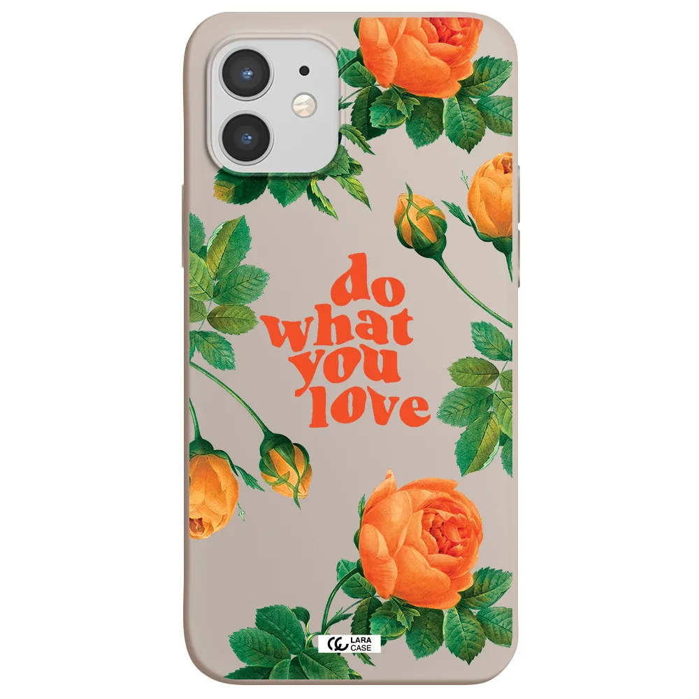 a close up of flowers Apple iPhone 12 Silicone Stone Case