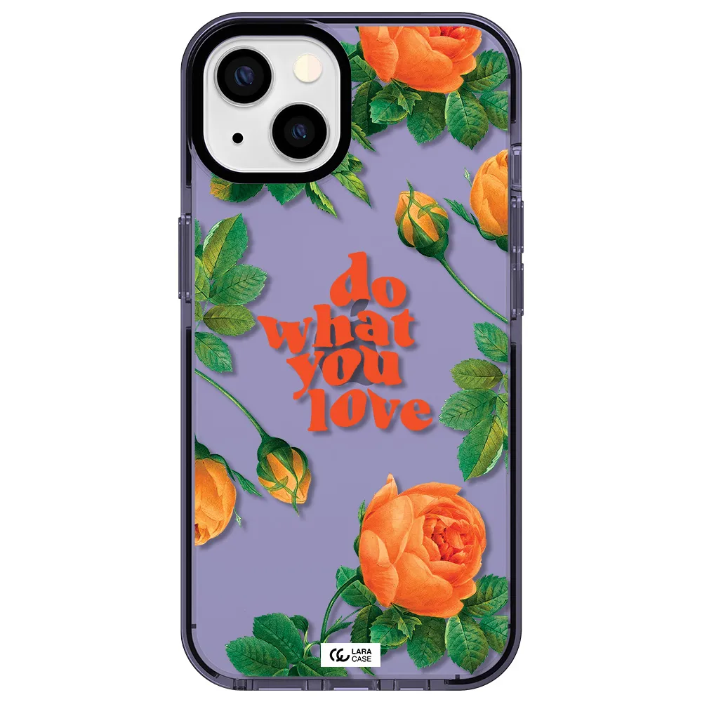 a close up of flowers Apple iPhone 13 impact Lilac Case