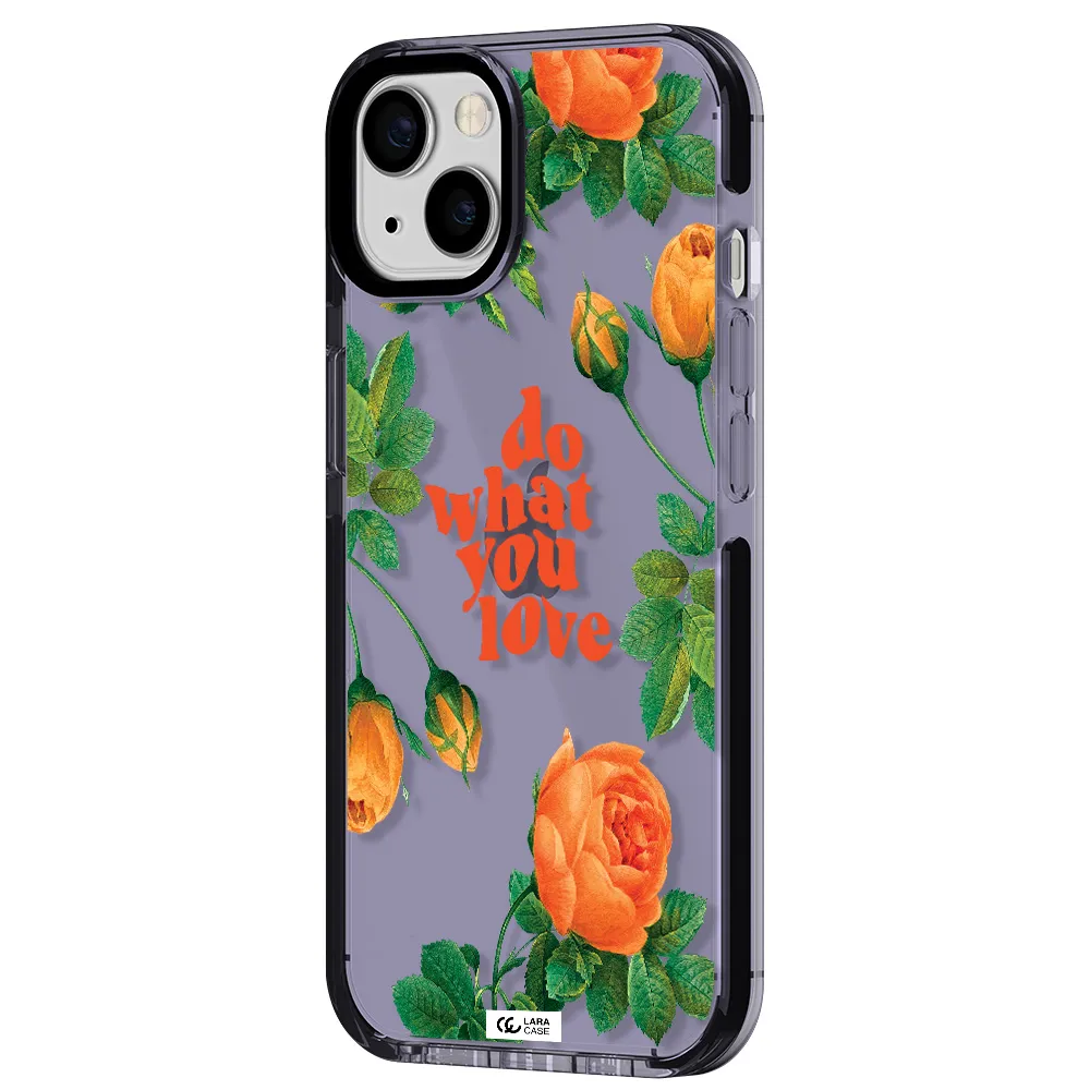 a close up of flowers Apple iPhone 13 impact Lilac Case