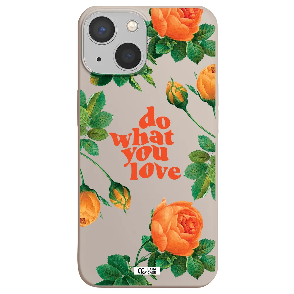 a close up of flowers Apple iPhone 13 mini Silicone Stone Case