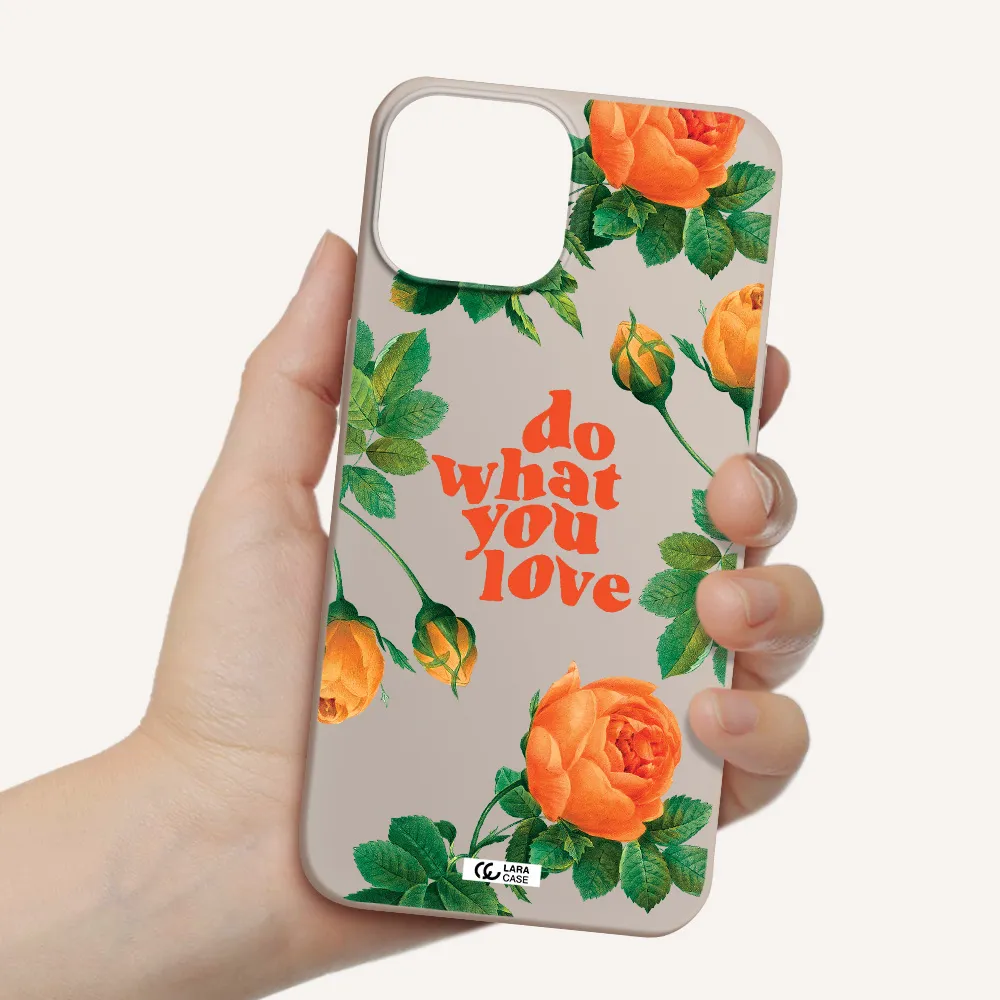 a close up of flowers Apple iPhone 13 mini Silicone Stone Case