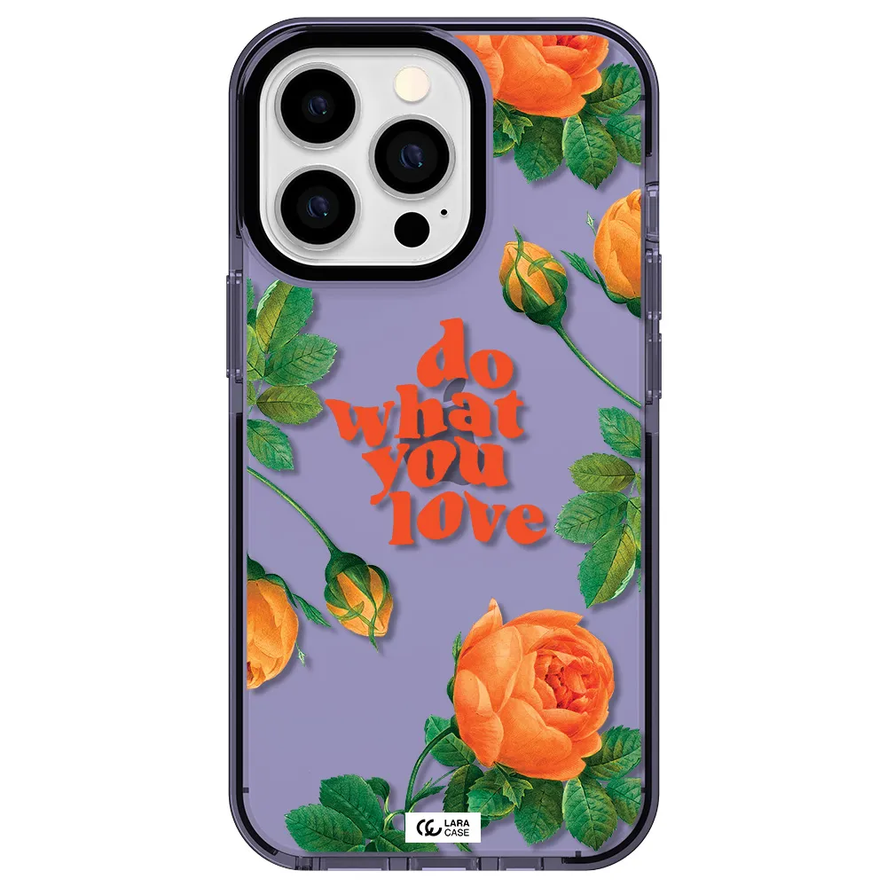 a close up of flowers Apple iPhone 13 Pro impact Lilac Case