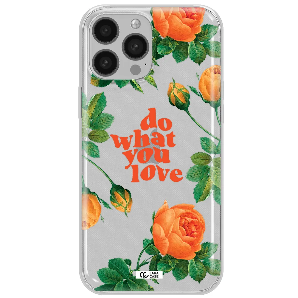 a close up of flowers Apple iPhone 13 Pro Max Clear TPU Case