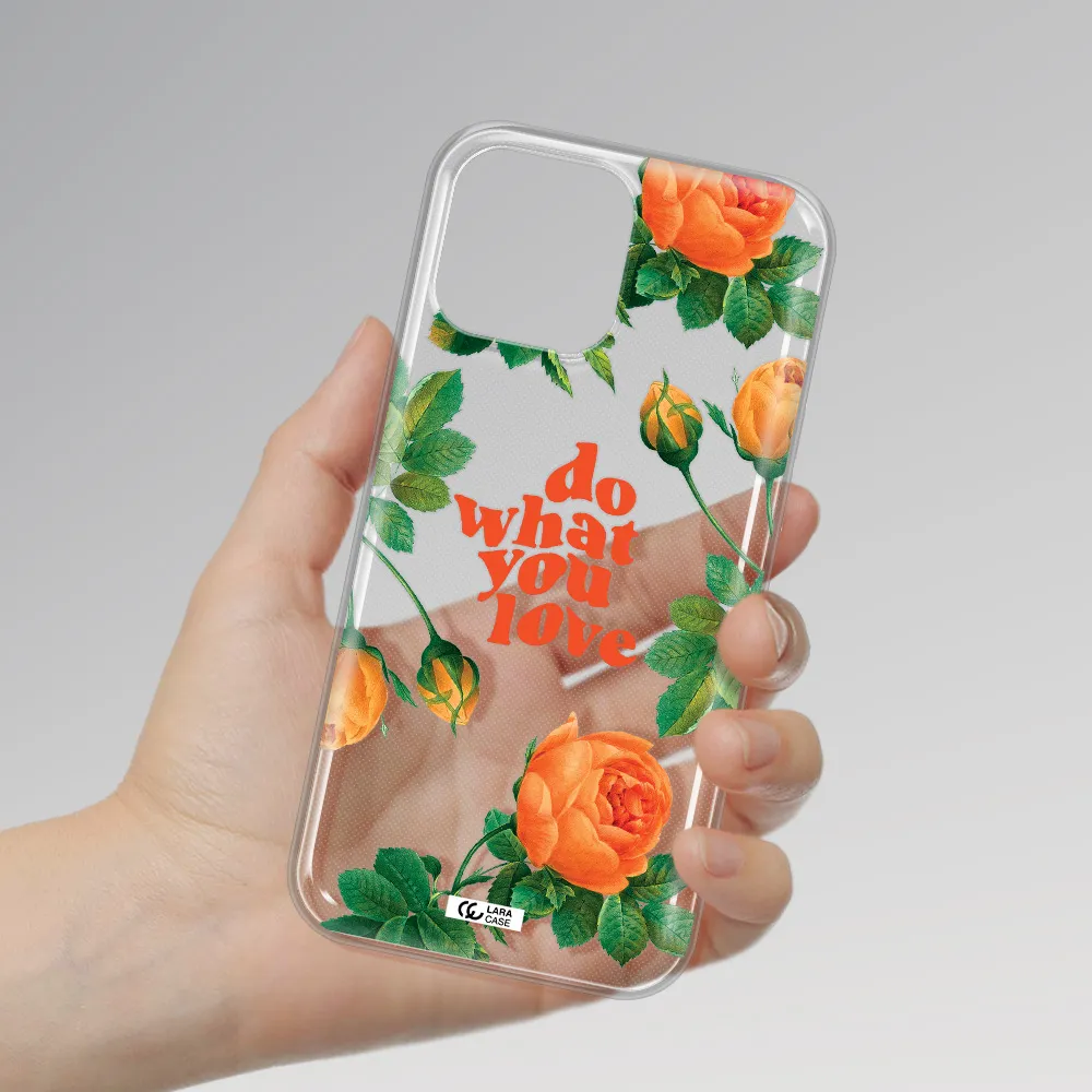 a close up of flowers Apple iPhone 13 Pro Max Clear TPU Case