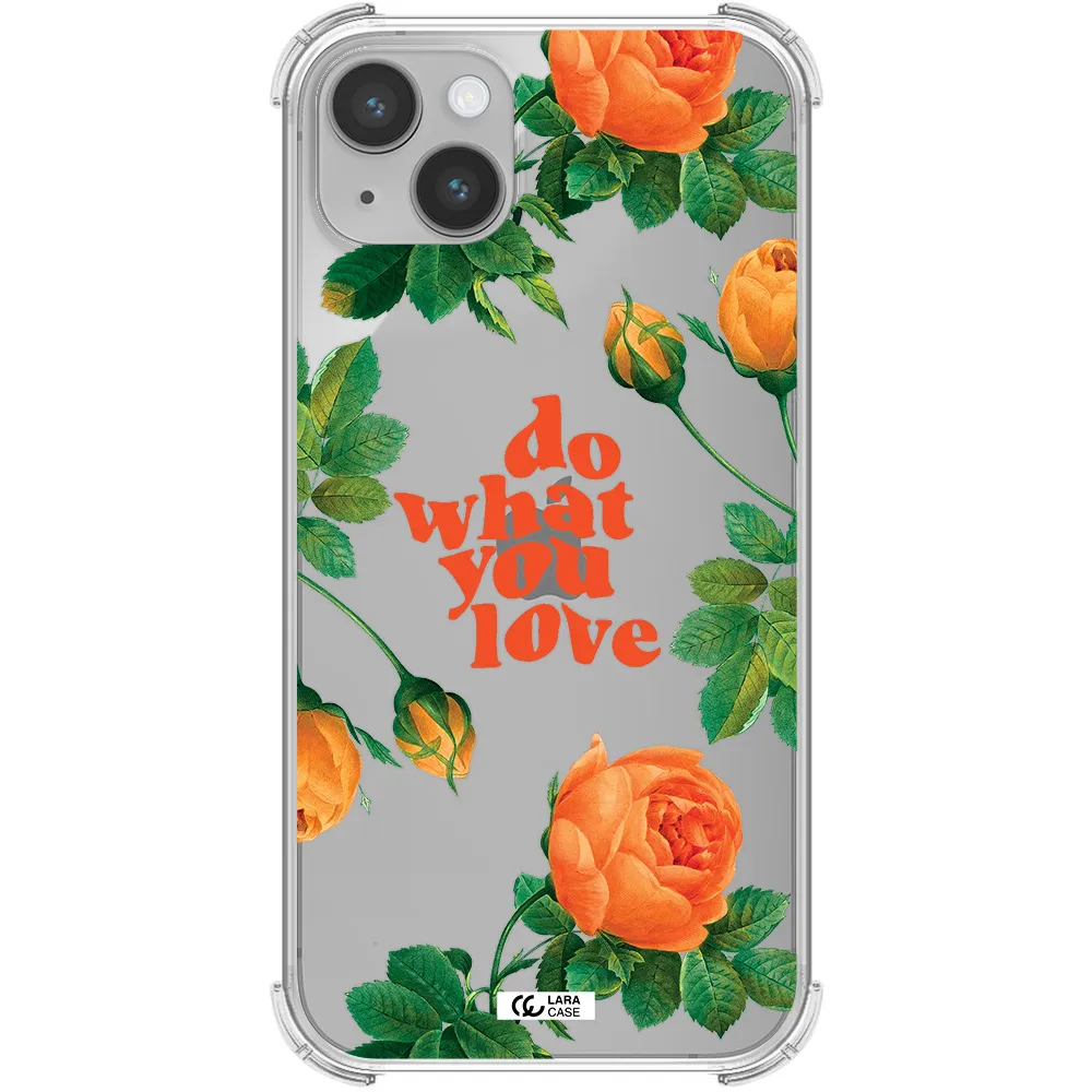 a close up of flowers Apple iPhone 14 Clear PC Case