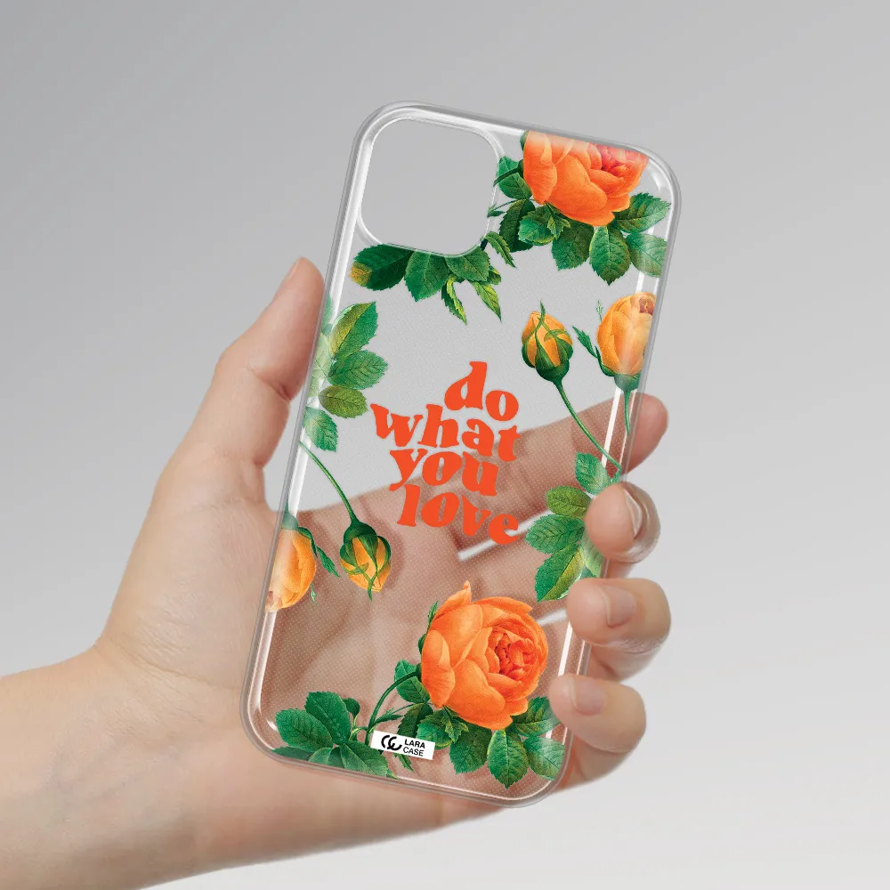 a close up of flowers Apple iPhone 14 Clear TPU Case