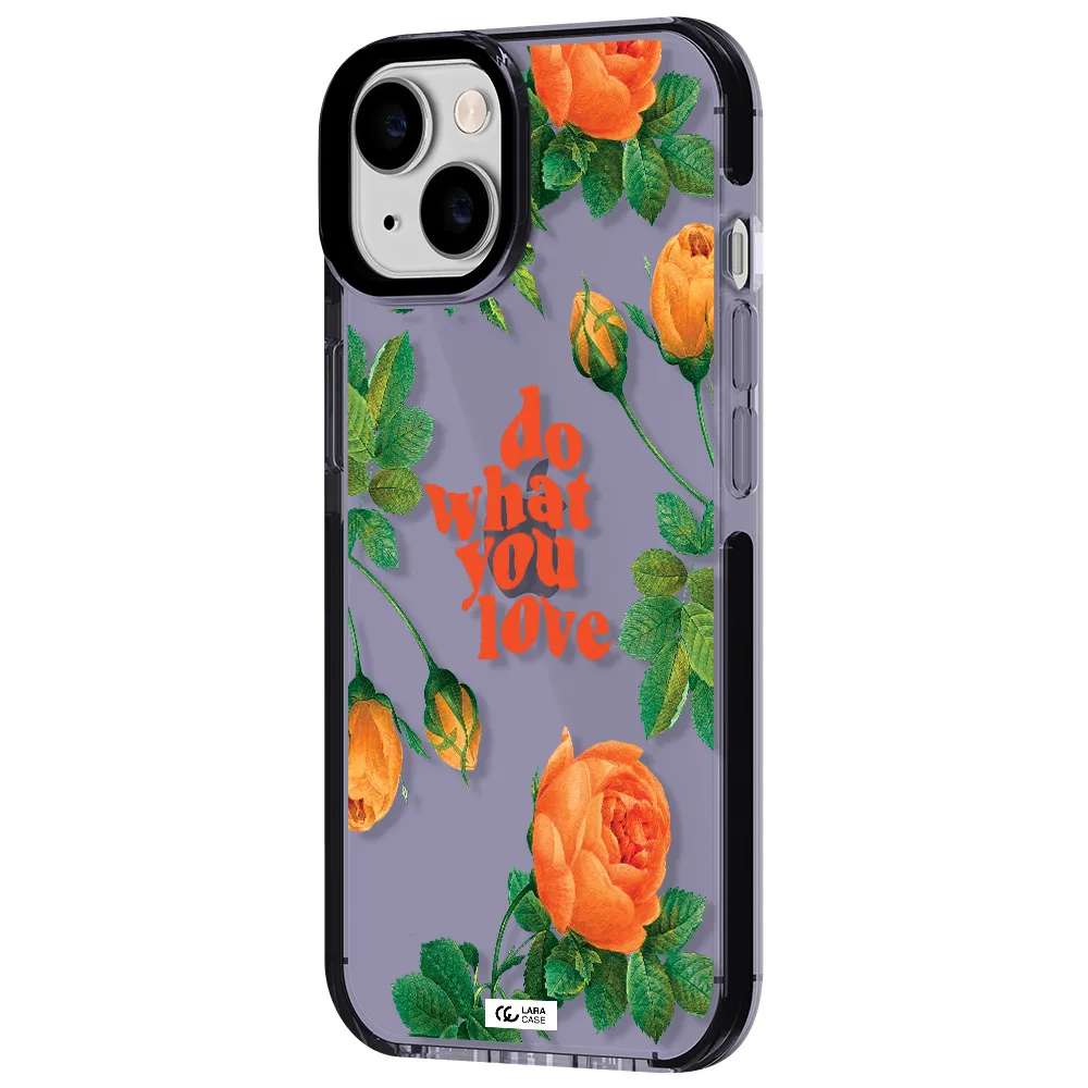 a close up of flowers Apple iPhone 14 impact Lilac Case