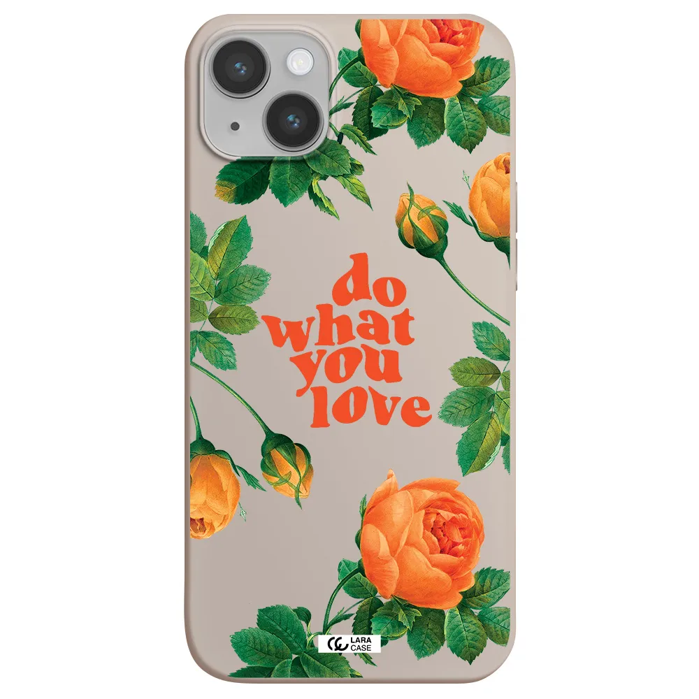 a close up of flowers Apple iPhone 14 plus Silicone Stone Case