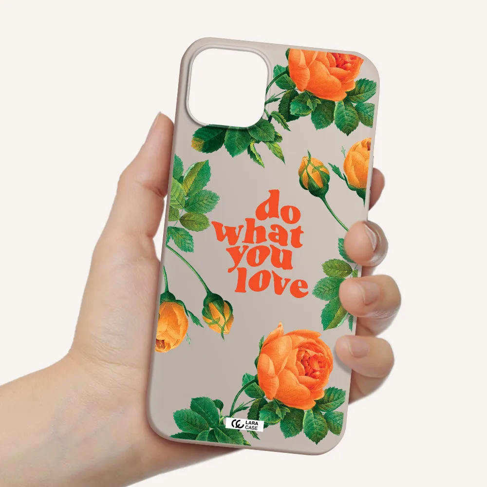 a close up of flowers Apple iPhone 14 plus Silicone Stone Case
