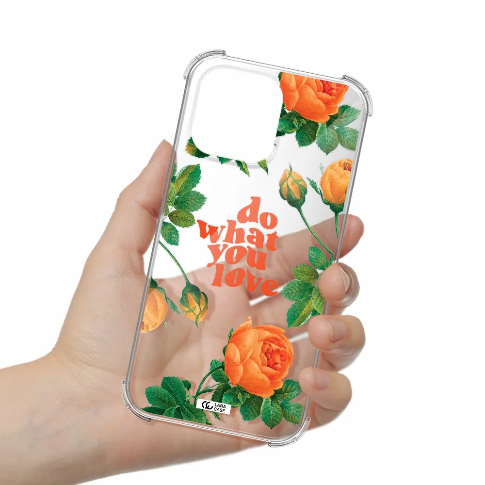 a close up of flowers Apple iPhone 14 pro Clear PC Case