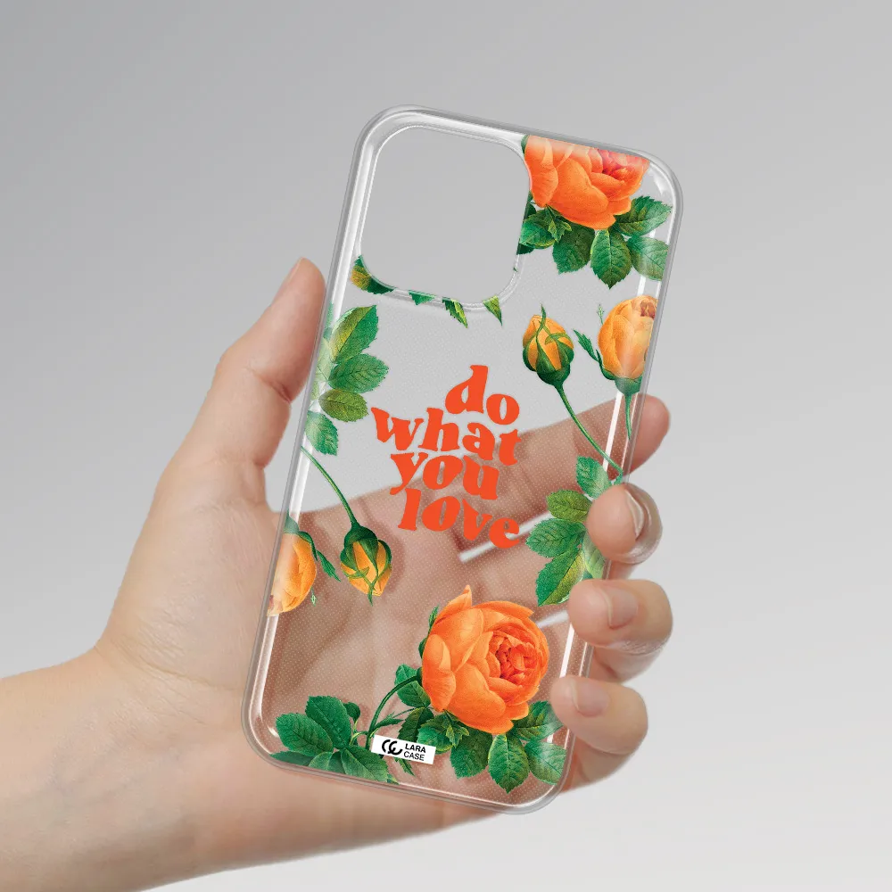 a close up of flowers Apple iPhone 14 pro Clear TPU Case