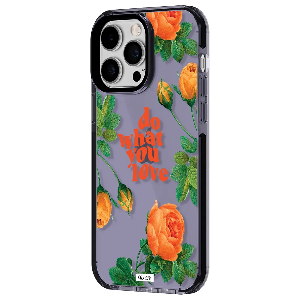 a close up of flowers Apple iPhone 14 pro max impact Lilac Case