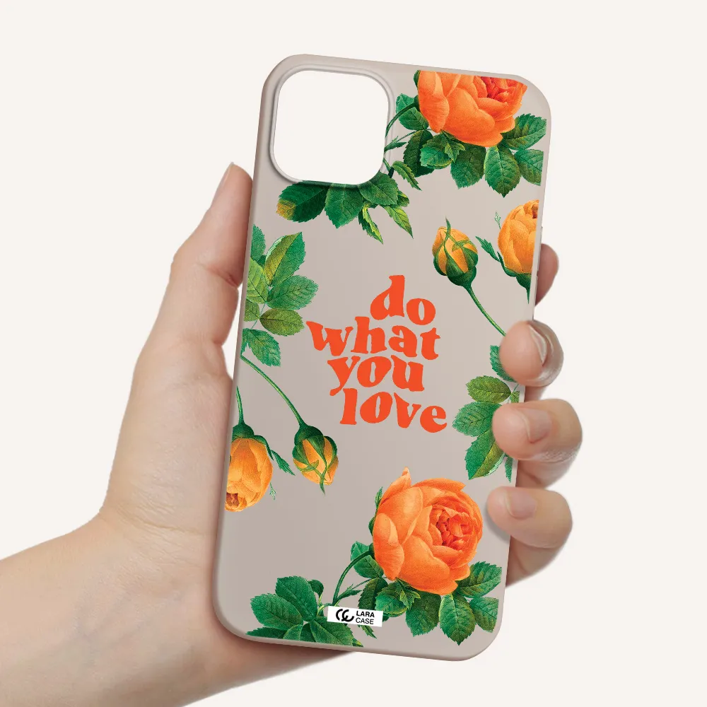 a close up of flowers Apple iPhone 14 Silicone Stone Case