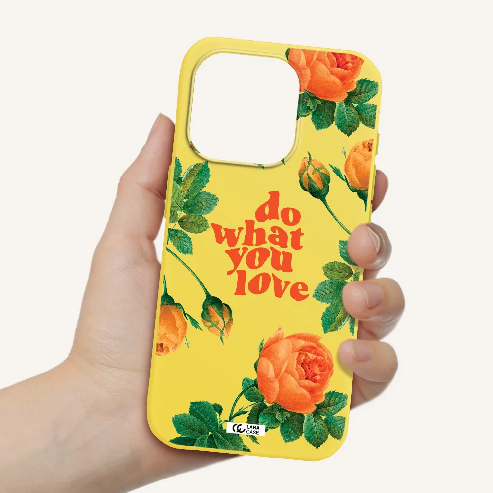 A Close Up Of Flowers Apple Iphone 15 Pro Silicone Canary Yellow Case