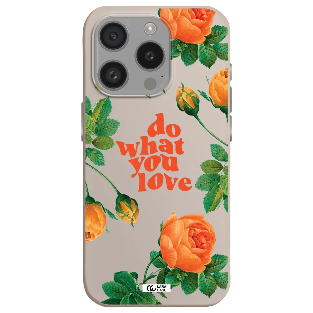 A Close Up Of Flowers Apple Iphone 15 Pro Silicone Stone Case