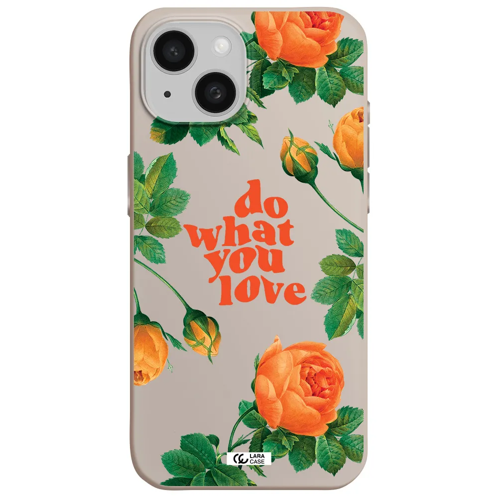 a close up of flowers Apple iPhone 15 Silicone Stone Case
