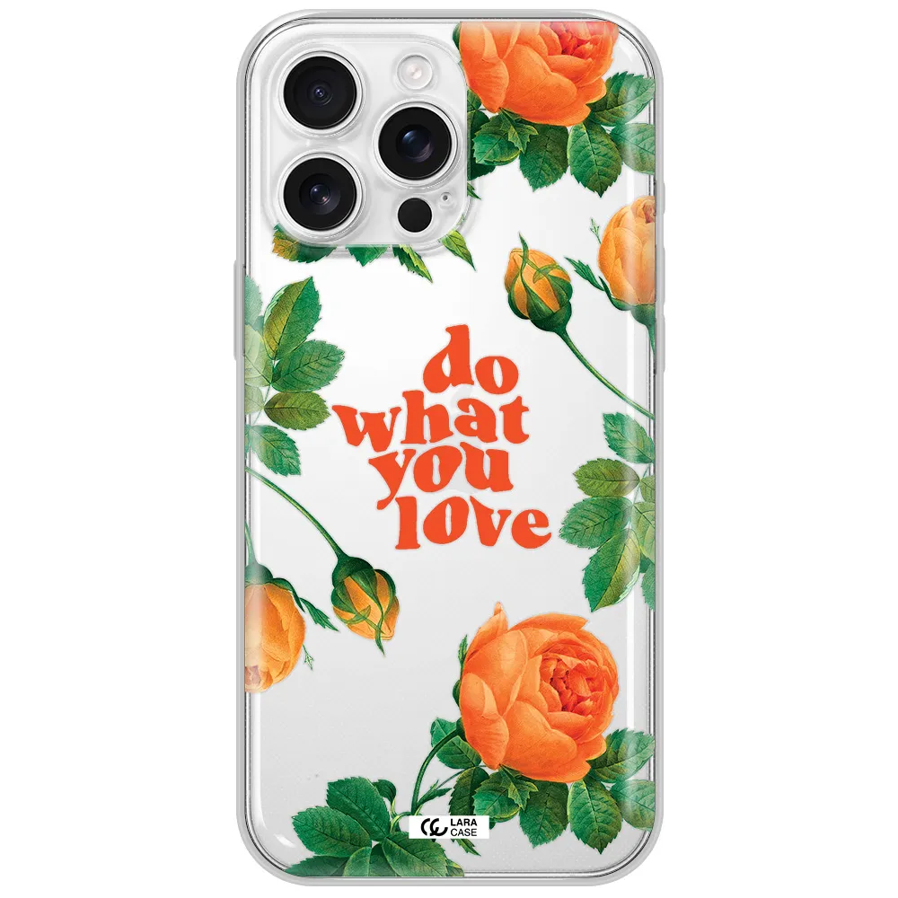 A Close Up Of Flowers Apple Iphone 16 Pro Max Clear Tpu Case