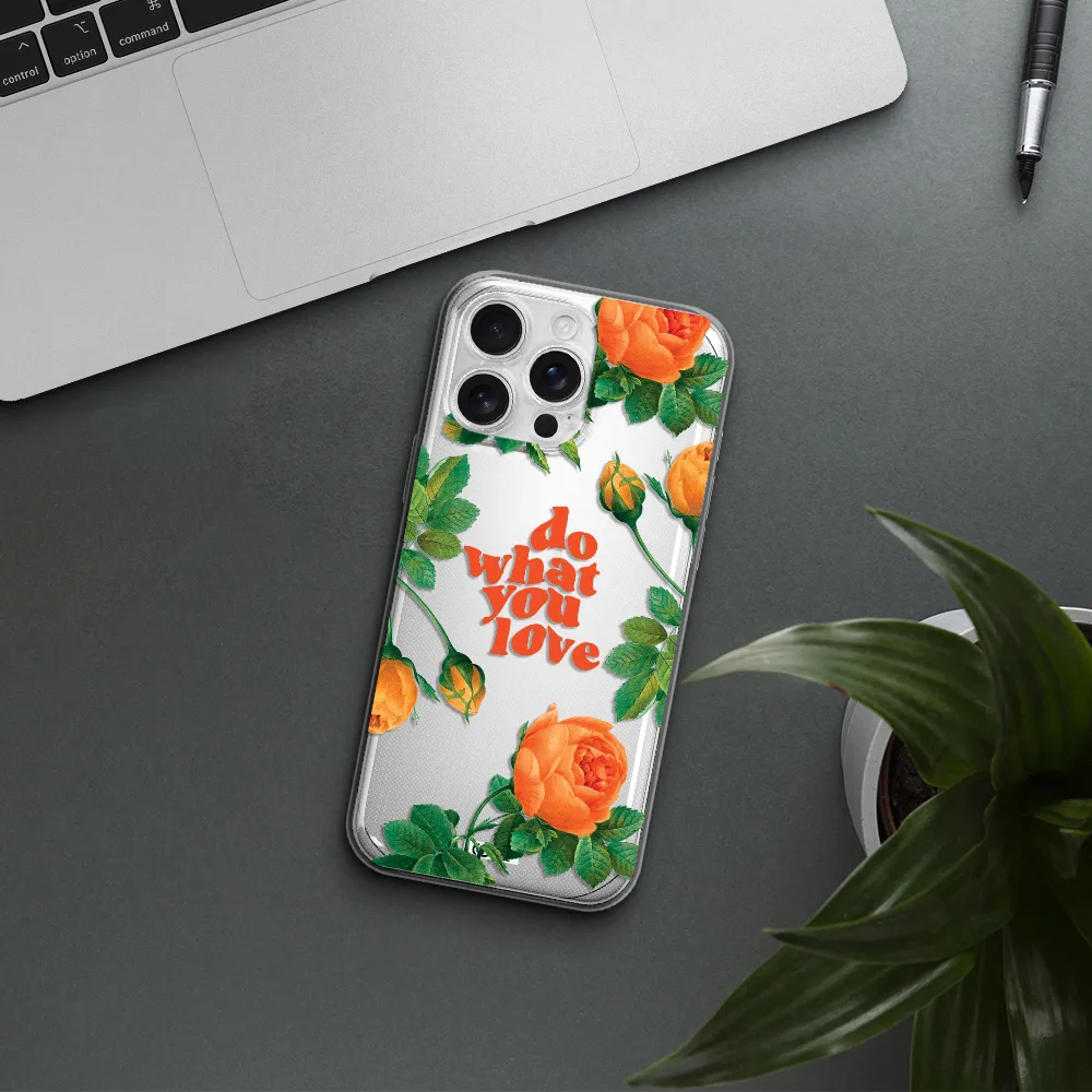 A Close Up Of Flowers Apple Iphone 16 Pro Max Clear Tpu Case