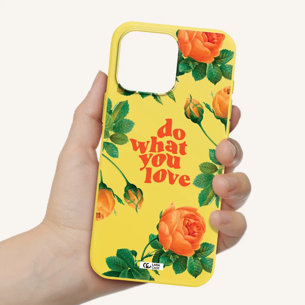 A Close Up Of Flowers Apple Iphone 16 Pro Max Silicone Canary Yellow Case
