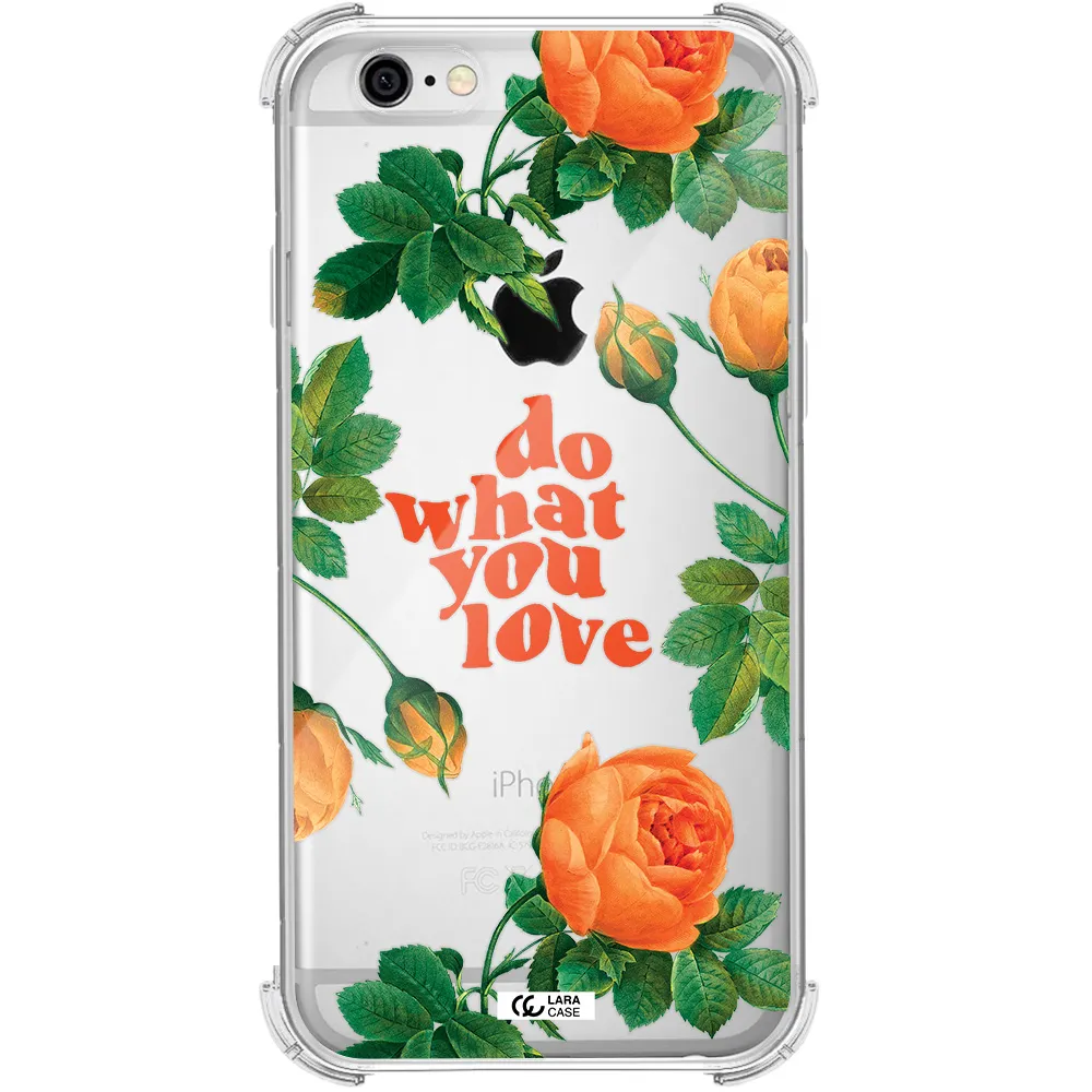 a close up of flowers Apple iPhone 6 Clear PC Case