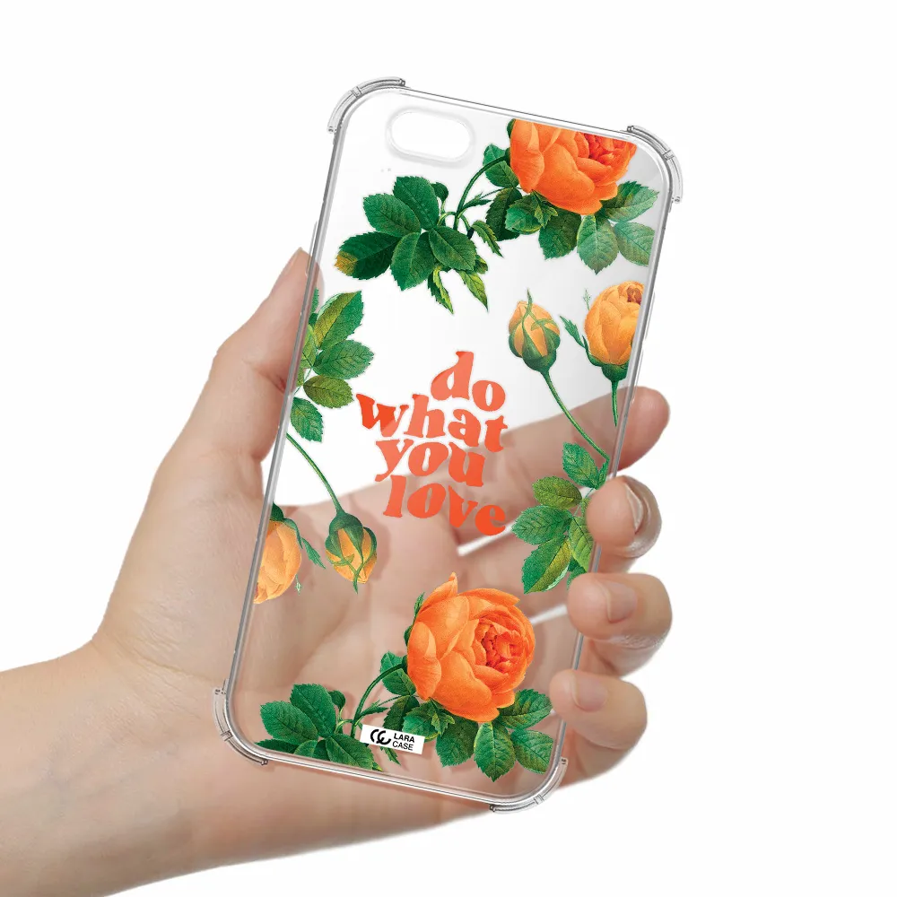 a close up of flowers Apple iPhone 6 Clear PC Case