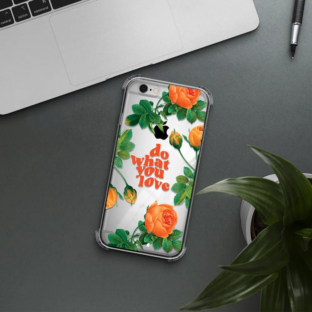 a close up of flowers Apple iPhone 6 Clear PC Case