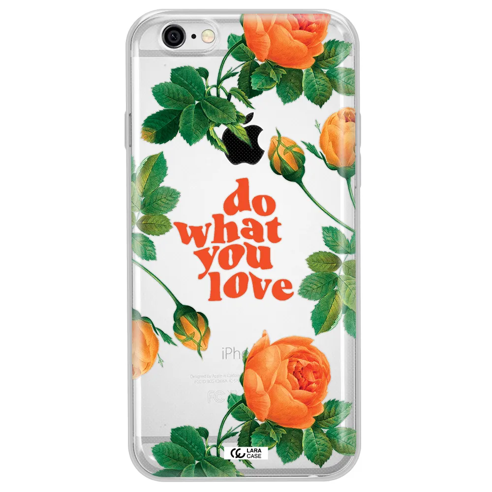 a close up of flowers Apple iPhone 6 Clear TPU Case