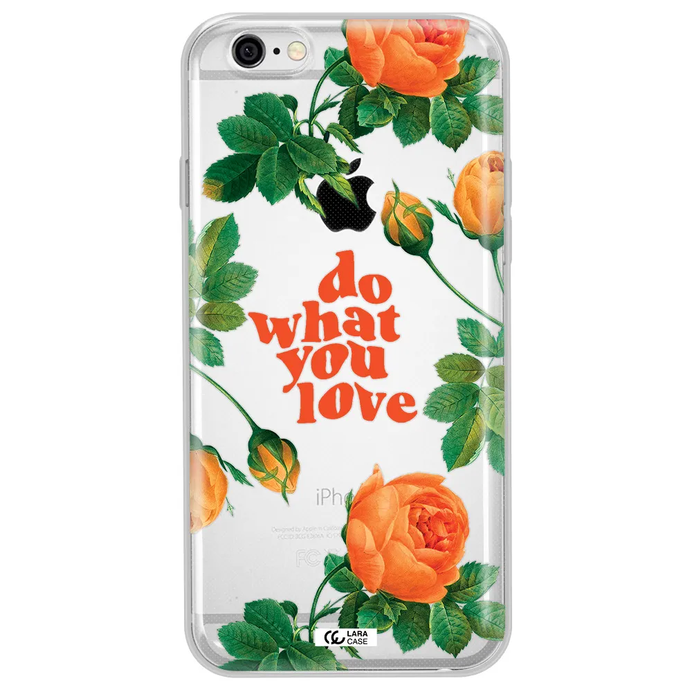a close up of flowers Apple iPhone 6 plus Clear TPU Case