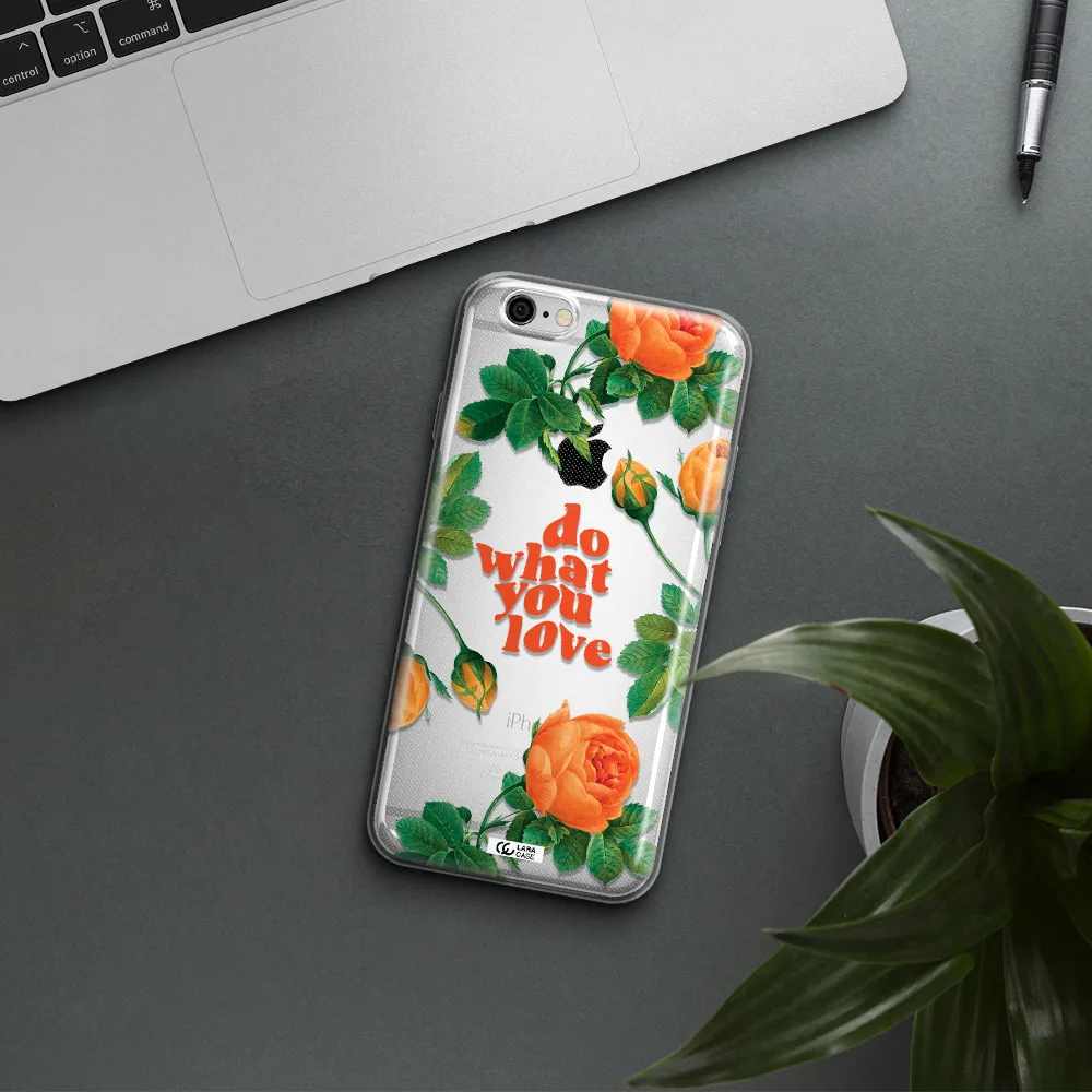 a close up of flowers Apple iPhone 6 plus Clear TPU Case