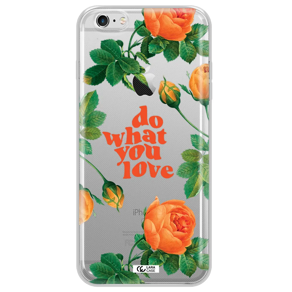 a close up of flowers Apple iPhone 6 s plus Clear TPU Case