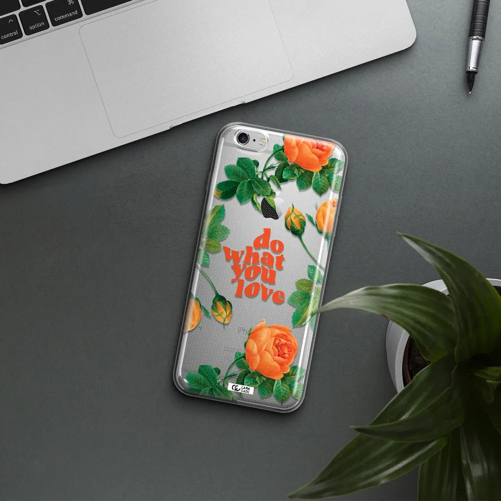 a close up of flowers Apple iPhone 6S Clear TPU Case