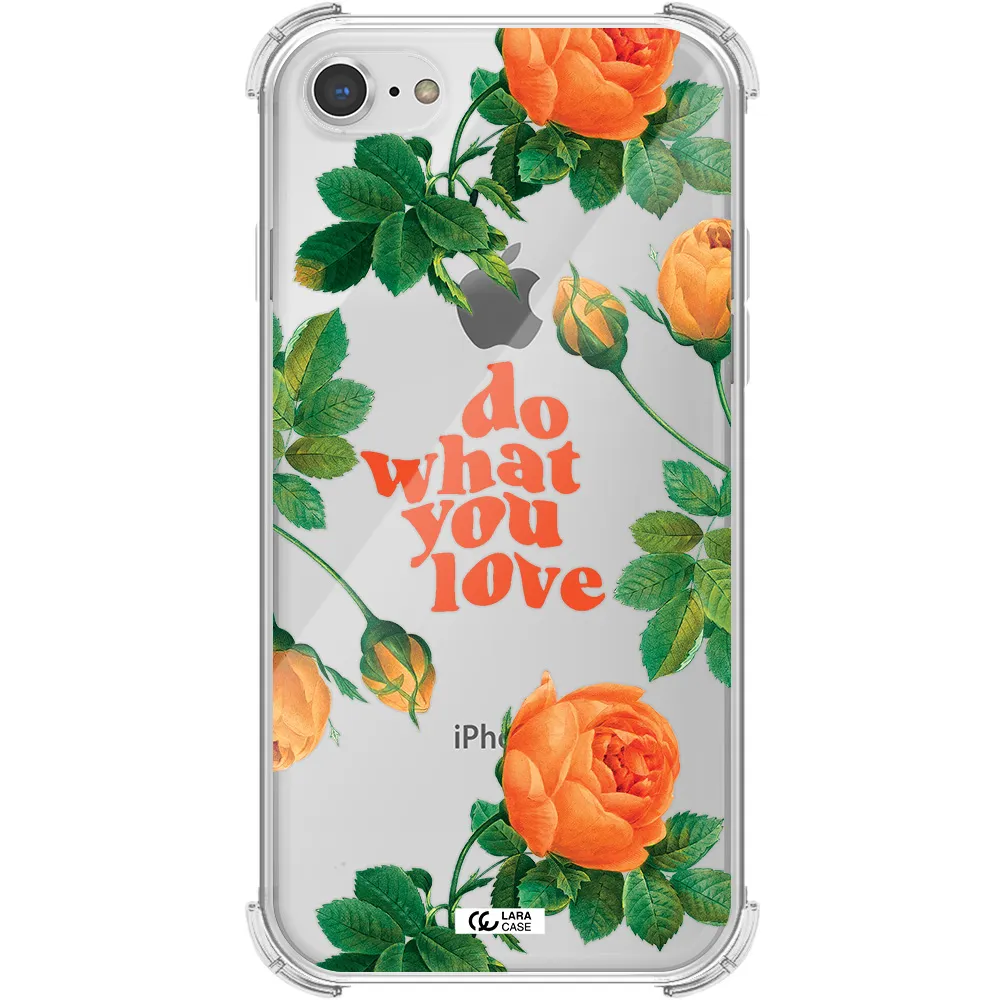 a close up of flowers Apple iPhone 7 Clear PC Case