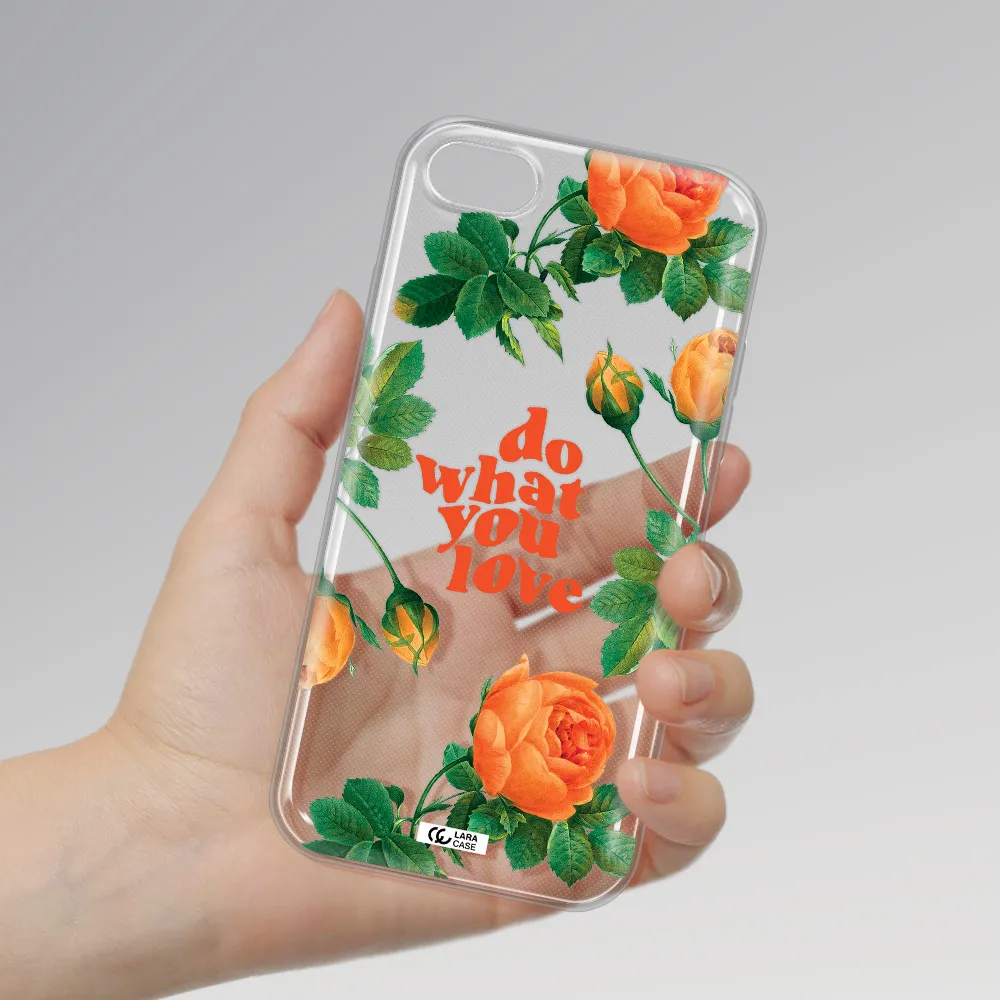 a close up of flowers Apple iPhone 8 Clear TPU Case