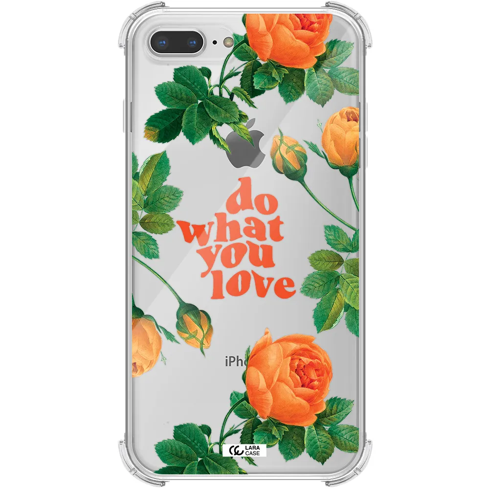 a close up of flowers Apple iPhone 8 plus Clear PC Case