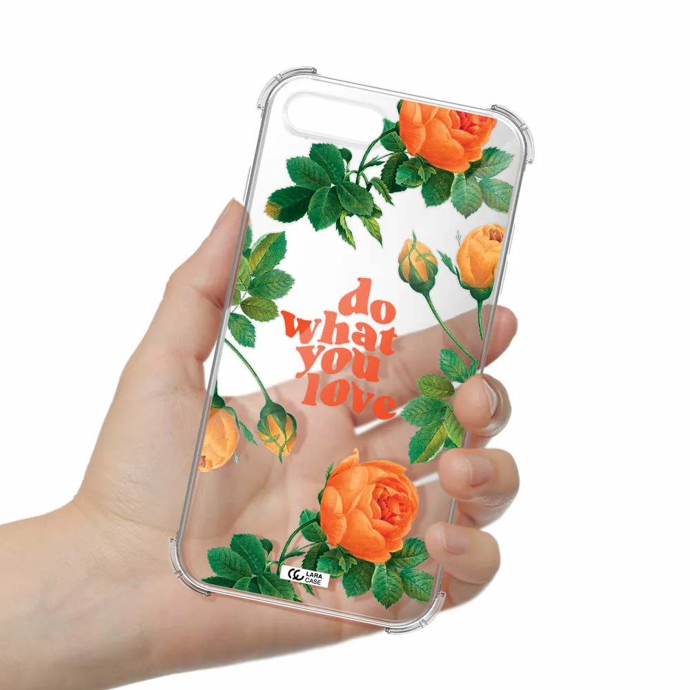 a close up of flowers Apple iPhone 8 plus Clear PC Case
