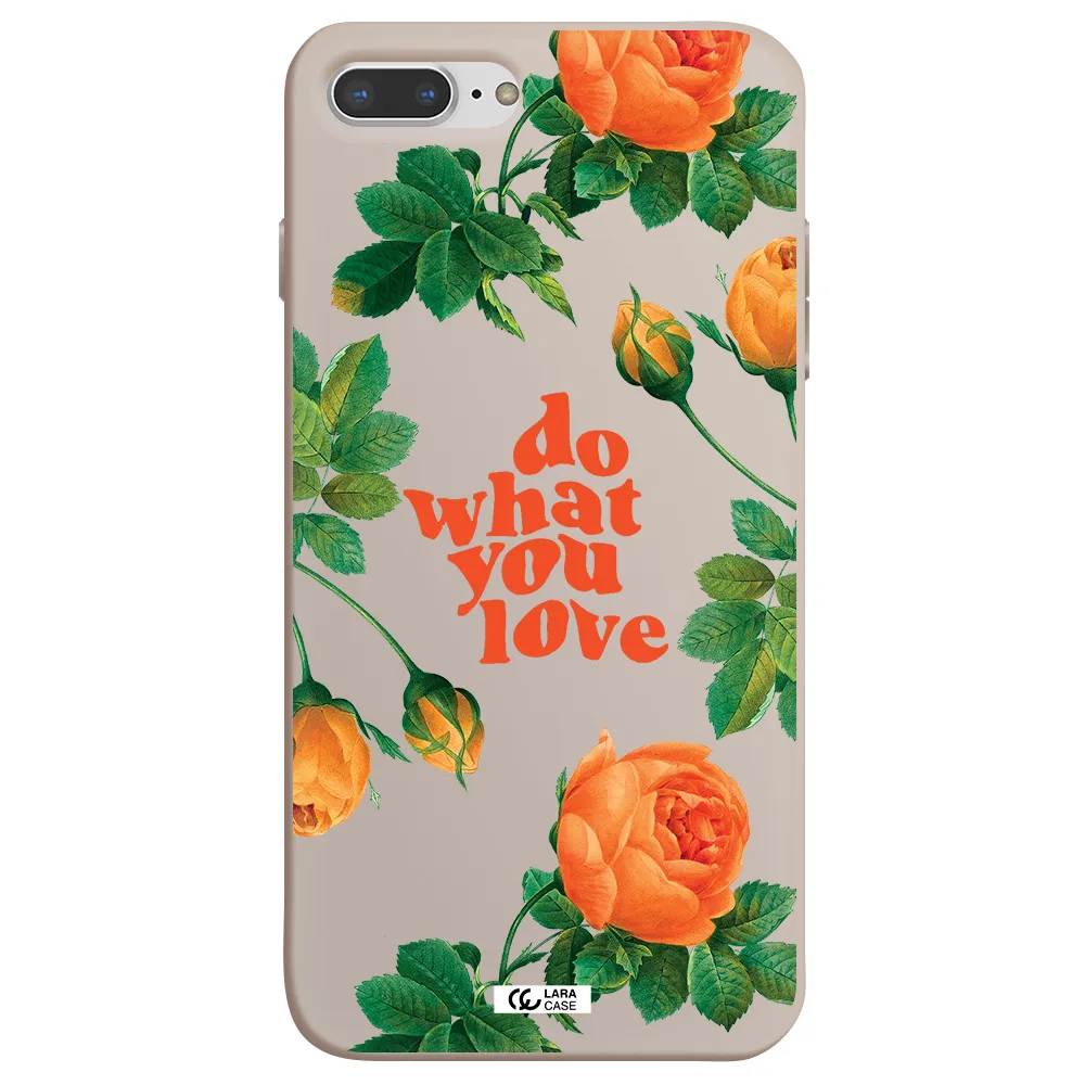 a close up of flowers Apple iPhone 8 plus Silicone Stone Case