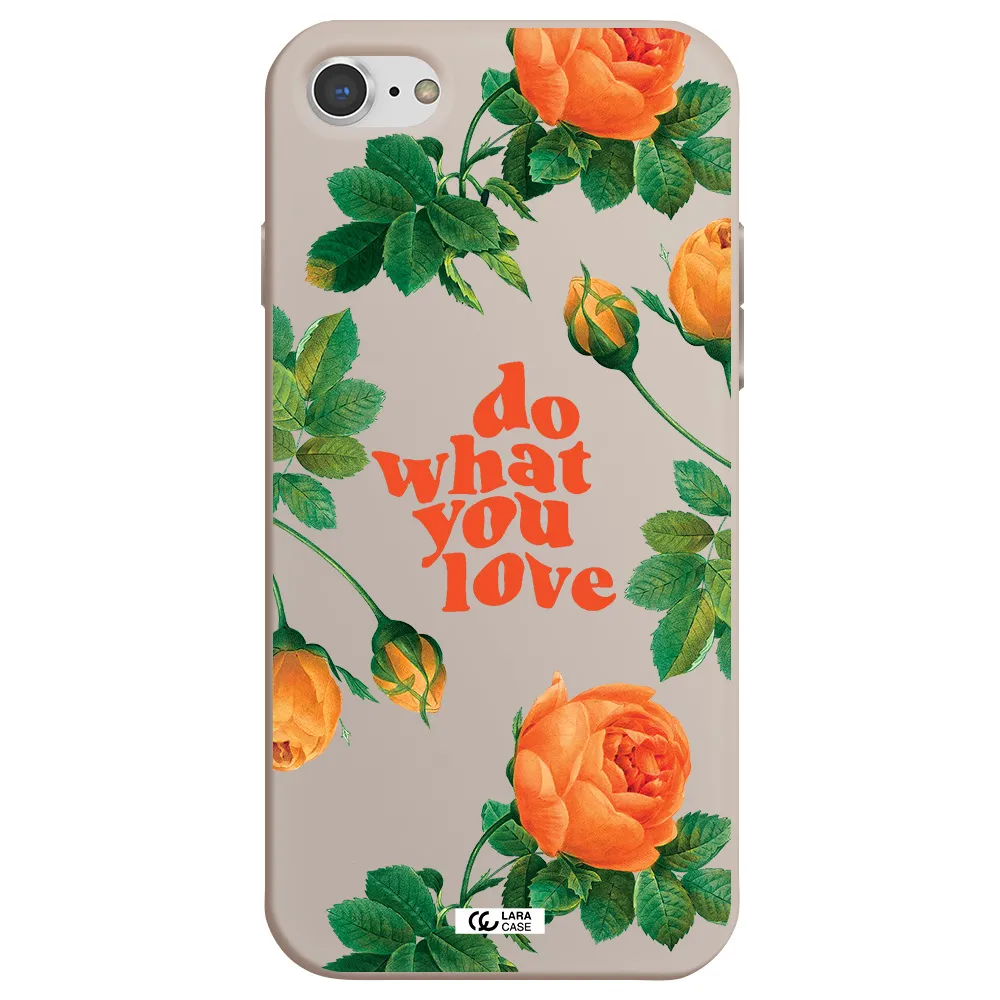 a close up of flowers Apple iPhone 8 Silicone Stone Case