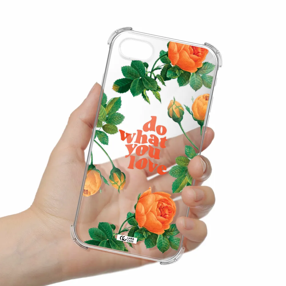 a close up of flowers Apple iPhone se 2020 Clear PC Case