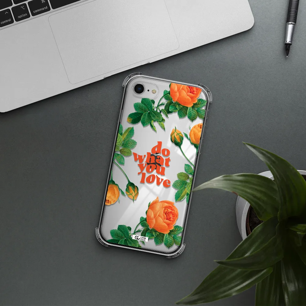 a close up of flowers Apple iPhone se 2020 Clear PC Case