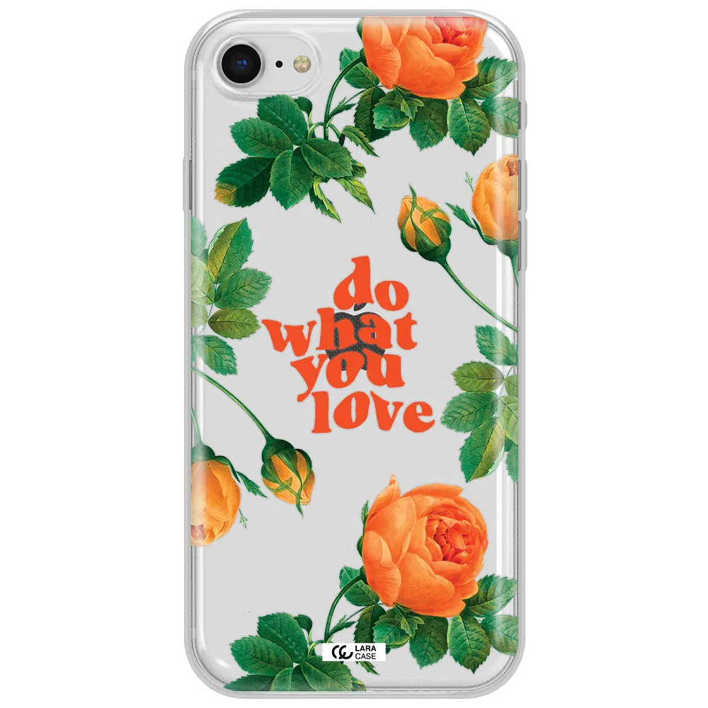 A Close Up Of Flowers Apple Iphone Se 2020 Clear Tpu Case