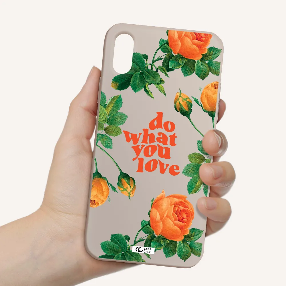 a close up of flowers Apple iPhone X Silicone Stone Case