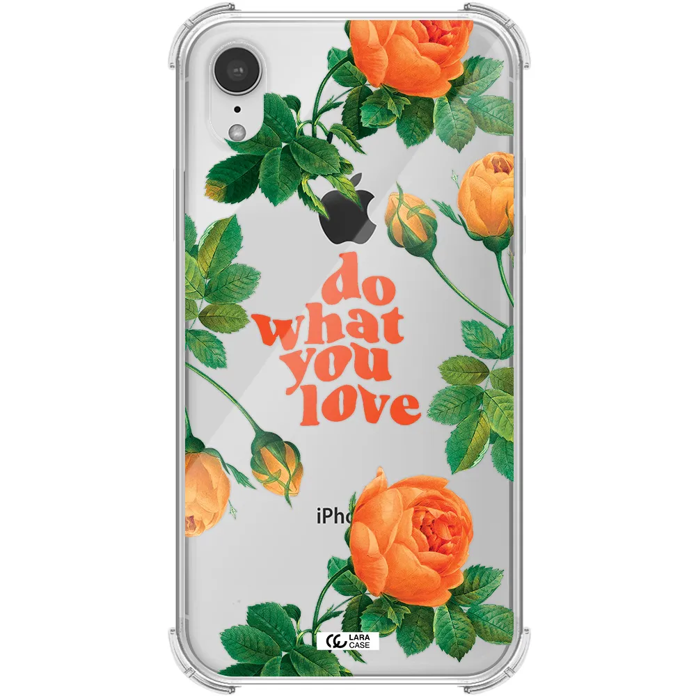 a close up of flowers Apple iPhone XR Clear PC Case