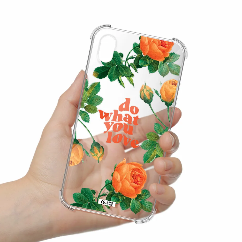 a close up of flowers Apple iPhone XR Clear PC Case