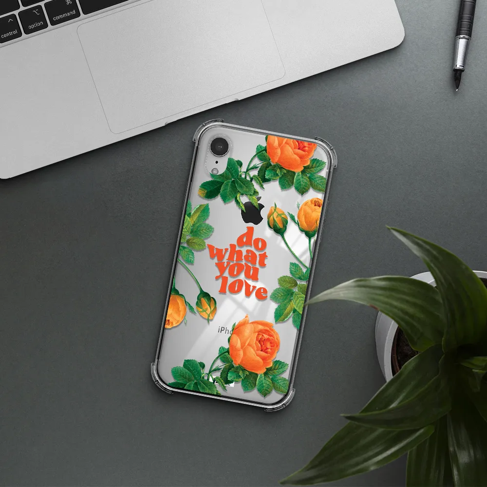 a close up of flowers Apple iPhone XR Clear PC Case