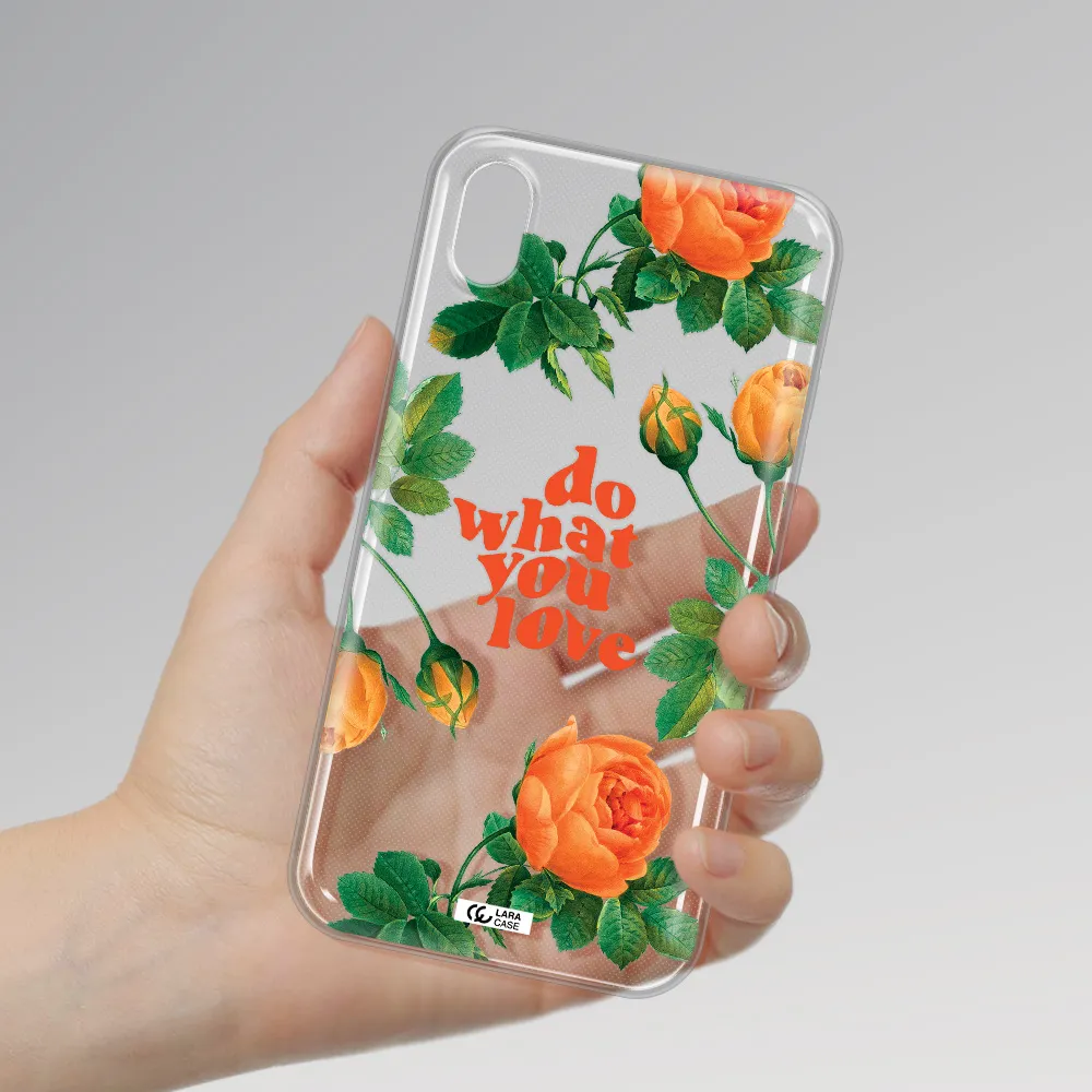 a close up of flowers Apple iPhone XR Clear TPU Case