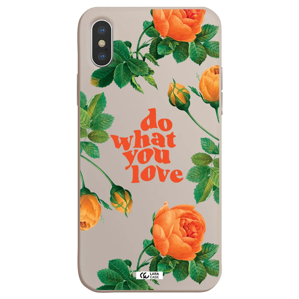 a close up of flowers Apple iPhone XS Silicone Stone Case
