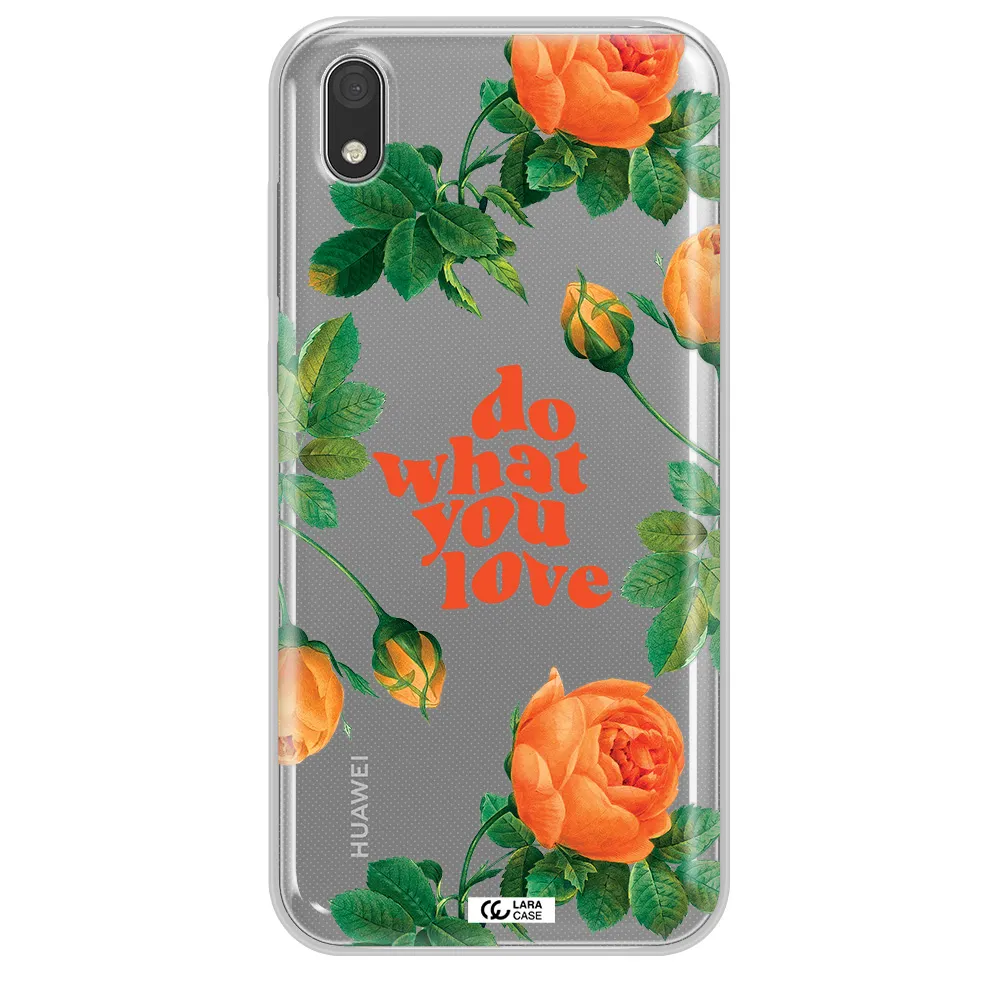 a close up of flowers Huawei Honor 8S Clear TPU Case